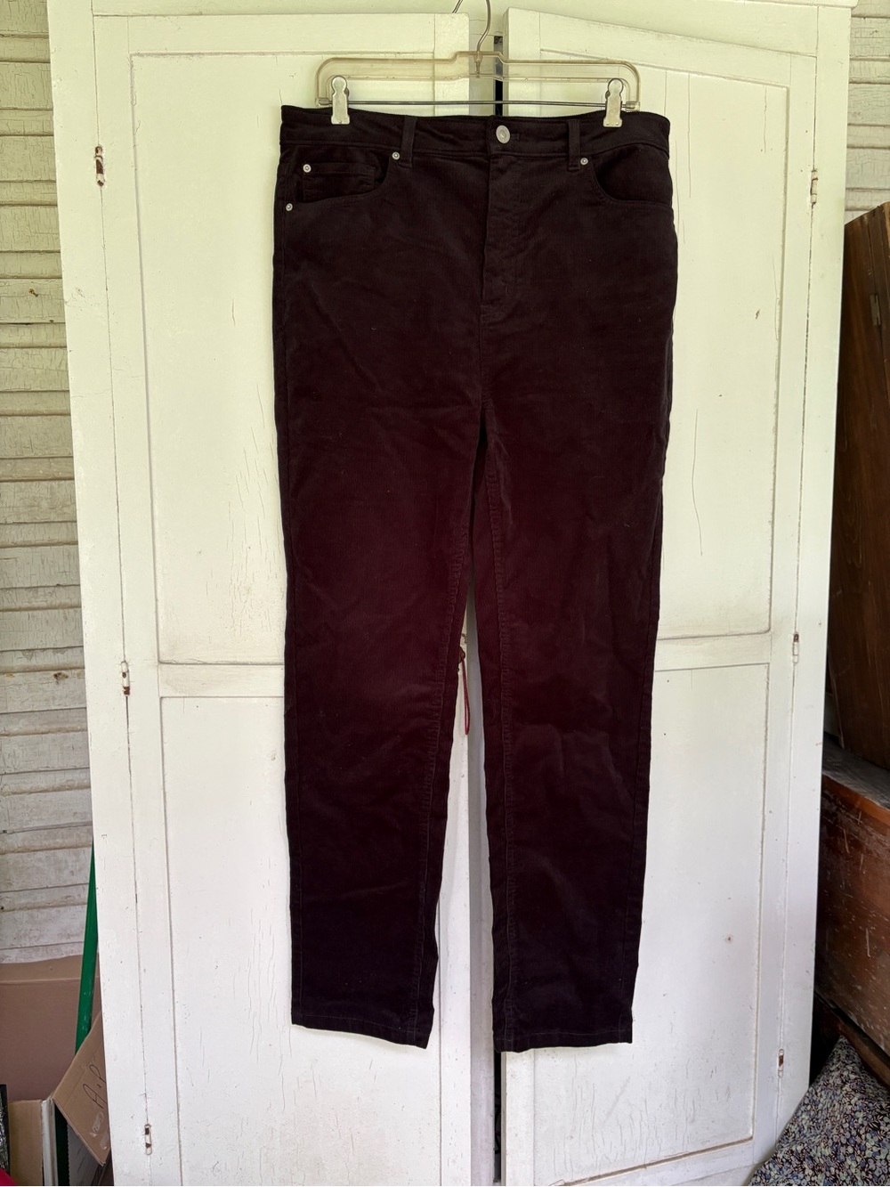 🇬🇧 Marks & Spencer Women’s Black Straight-leg Corduroy Pants